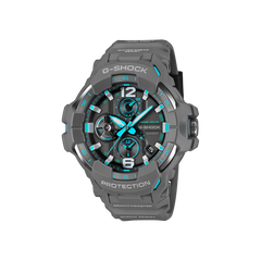 Relógio G-Shock Master of G GravityMaster cinzento com mostrador preto e detalhes azuis