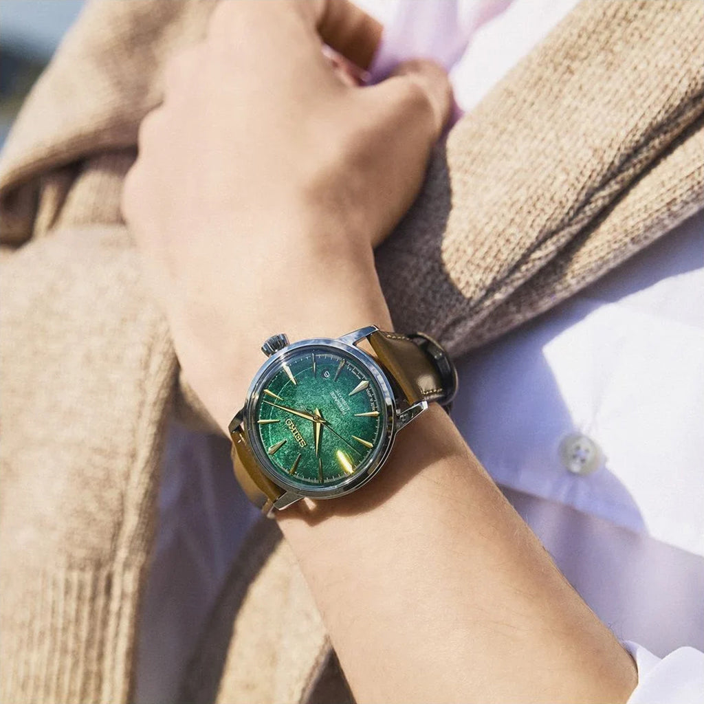 Presage Cocktail Time Mint Mist Brown Green 38.5mm