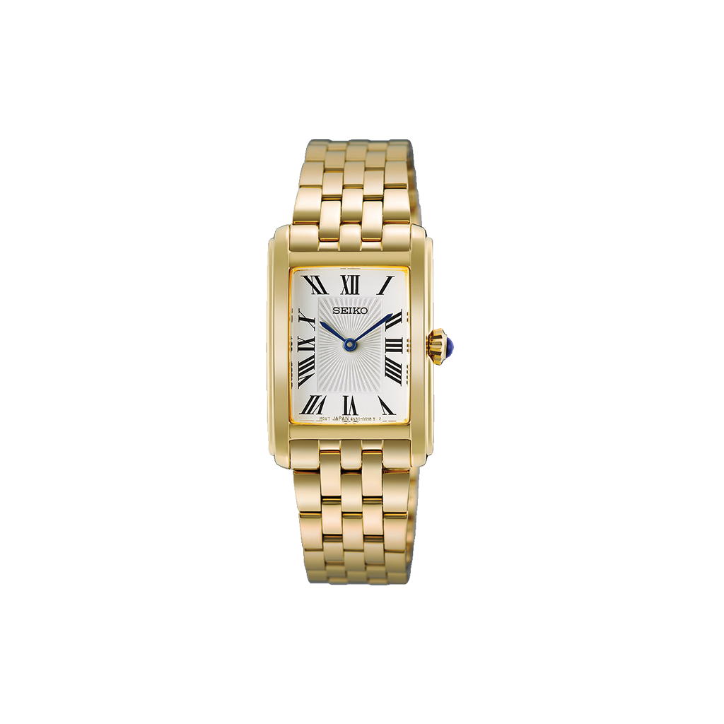 Ladies Gold White 22.2mm