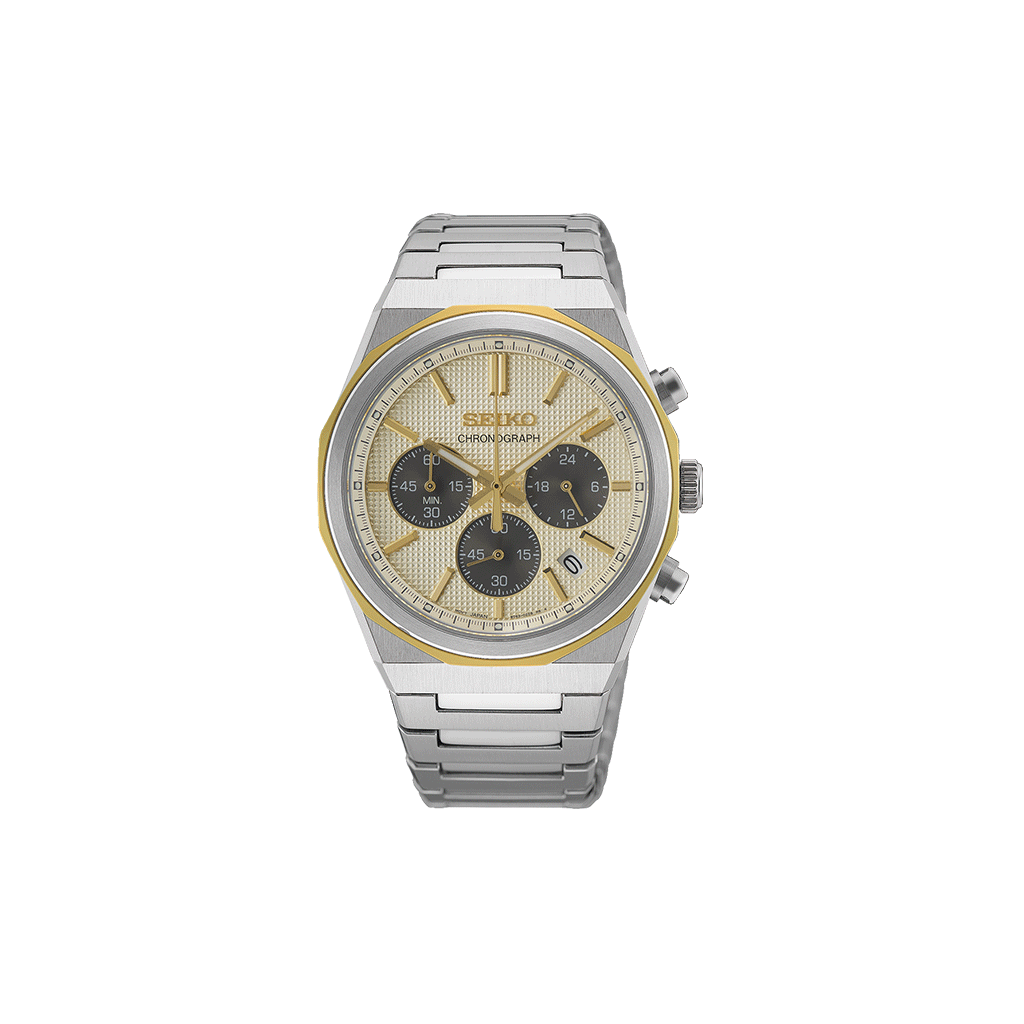 Neo Classic Cronograph Silver Yellow 40mm