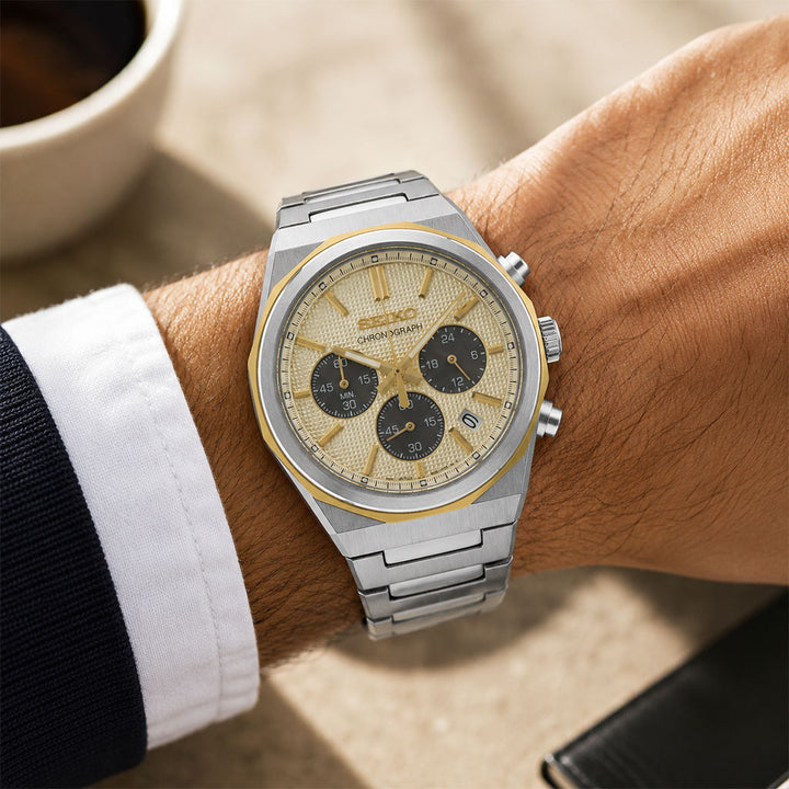 Neo Classic Cronograph Silver Yellow 40mm