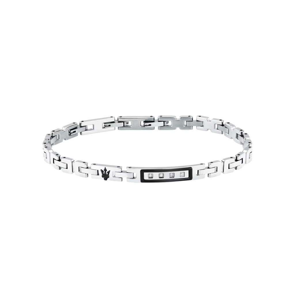 Pulseira Diamonds Silver-Black