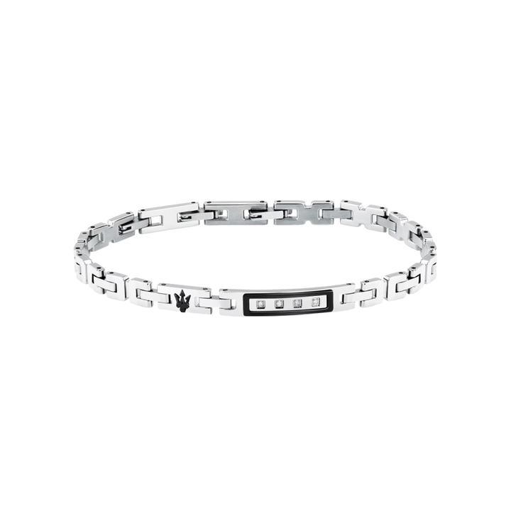 Pulseira Diamonds Silver-Black