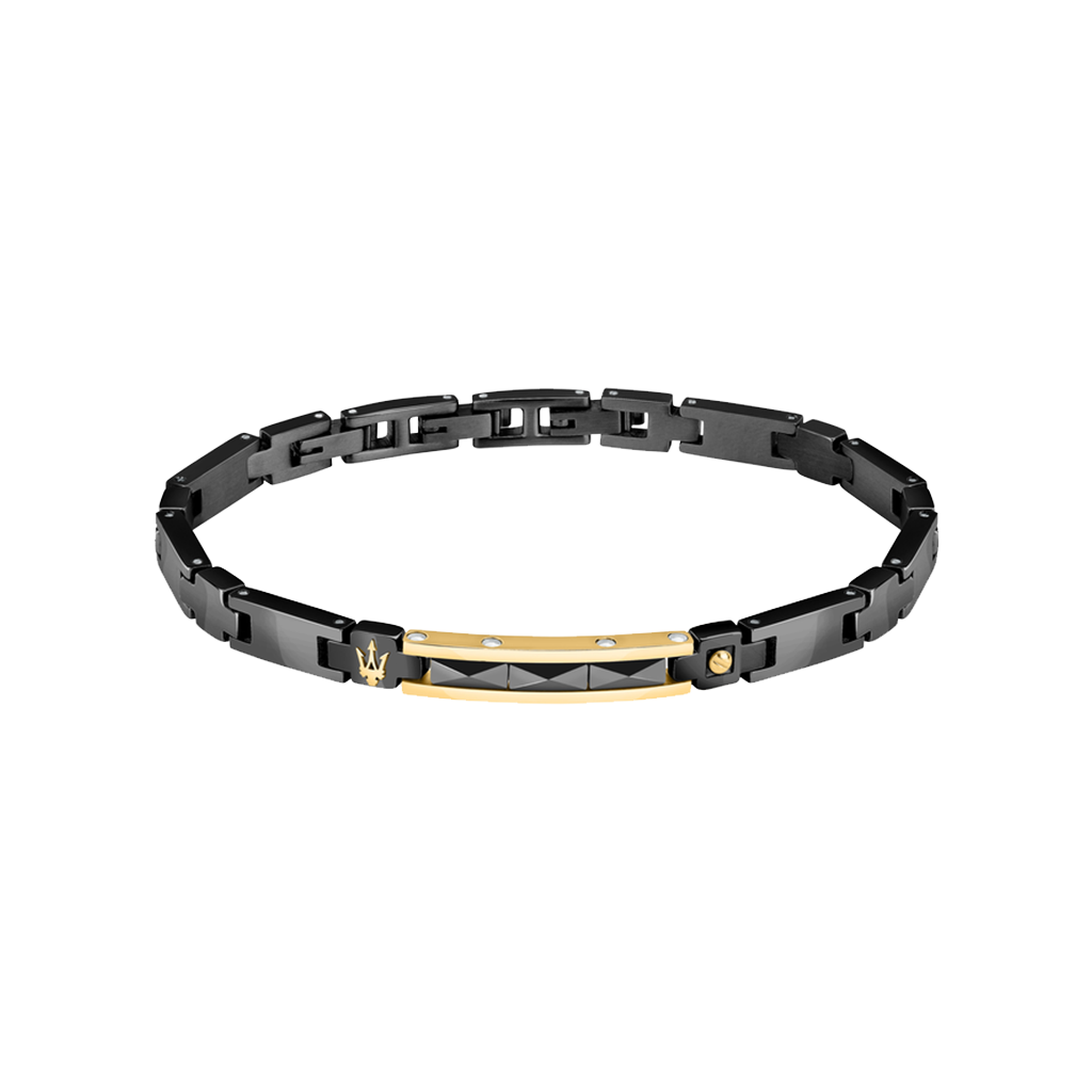 Pulseira Ceramic Black-Gold