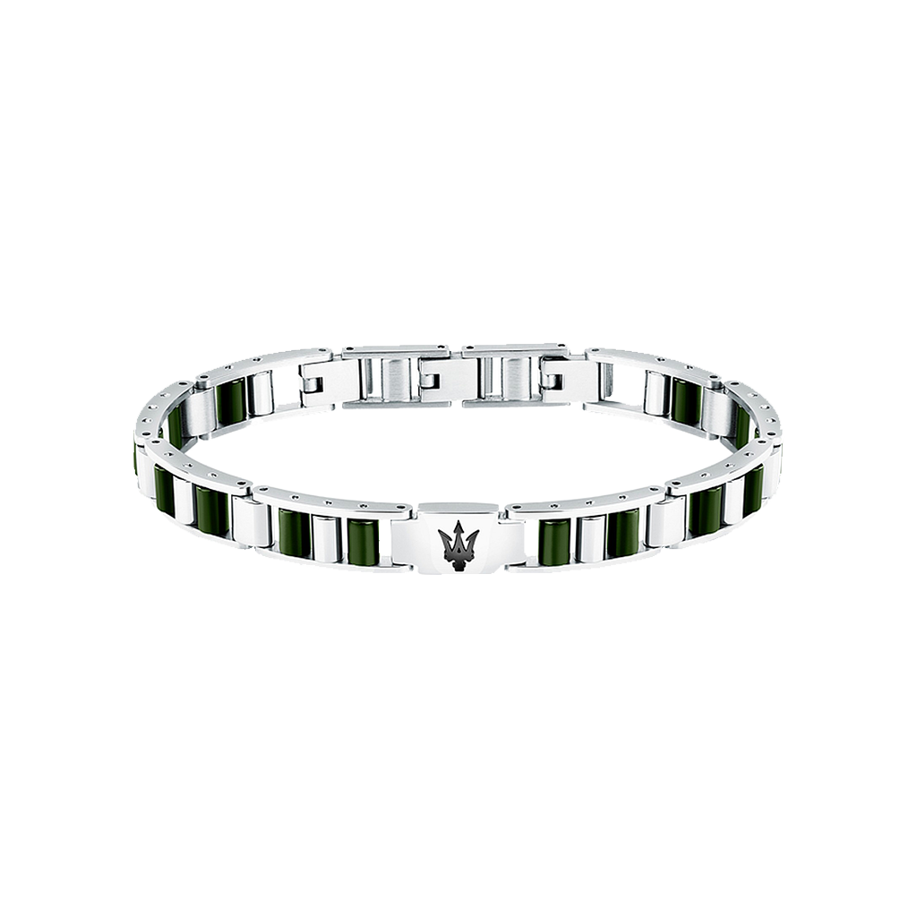 Pulseira Ceramic Silver-Green