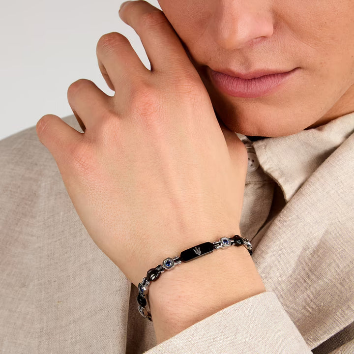 Pulseira Sapphire Silver-Black