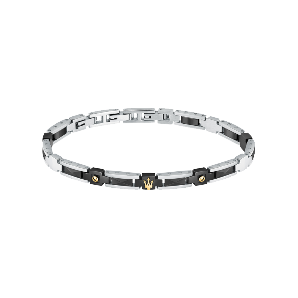 Pulseira Ceramic Silver-Black