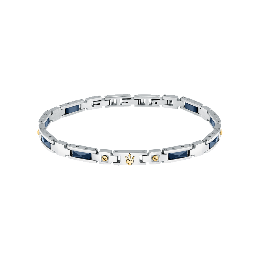 Pulseira Ceramic Silver-Blue