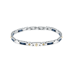 Pulseira Ceramic Silver-Blue