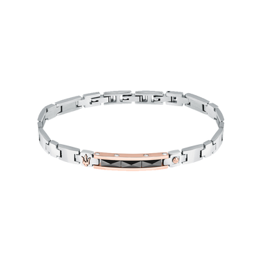 Pulseira Ceramic Silver Dual-Tone