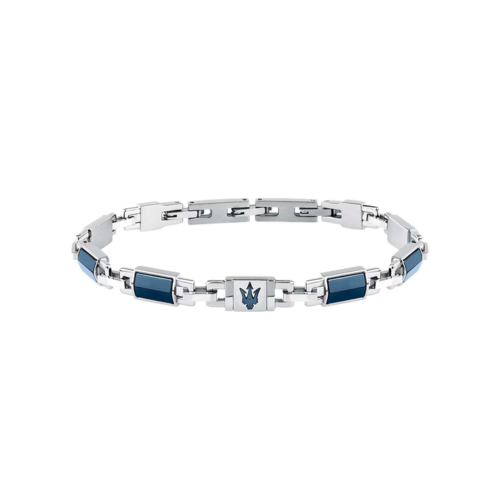 Pulseira Ceramic Silver-Blue