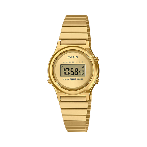 Vintage Mini redondo totalmente dourado