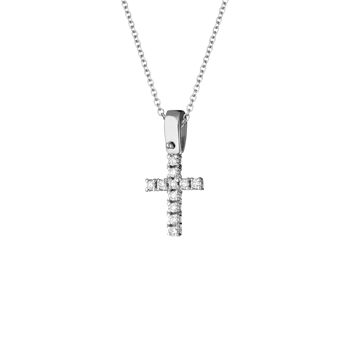 Colar Cruz Diamantes