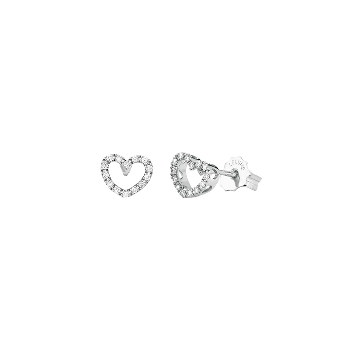 Brincos Heart Diamantes
