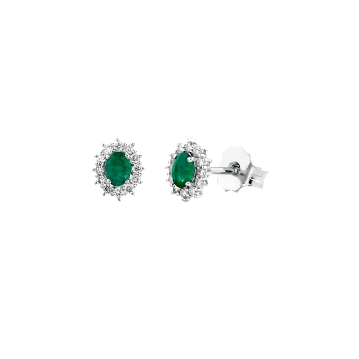 Brincos Emerald Diamantes