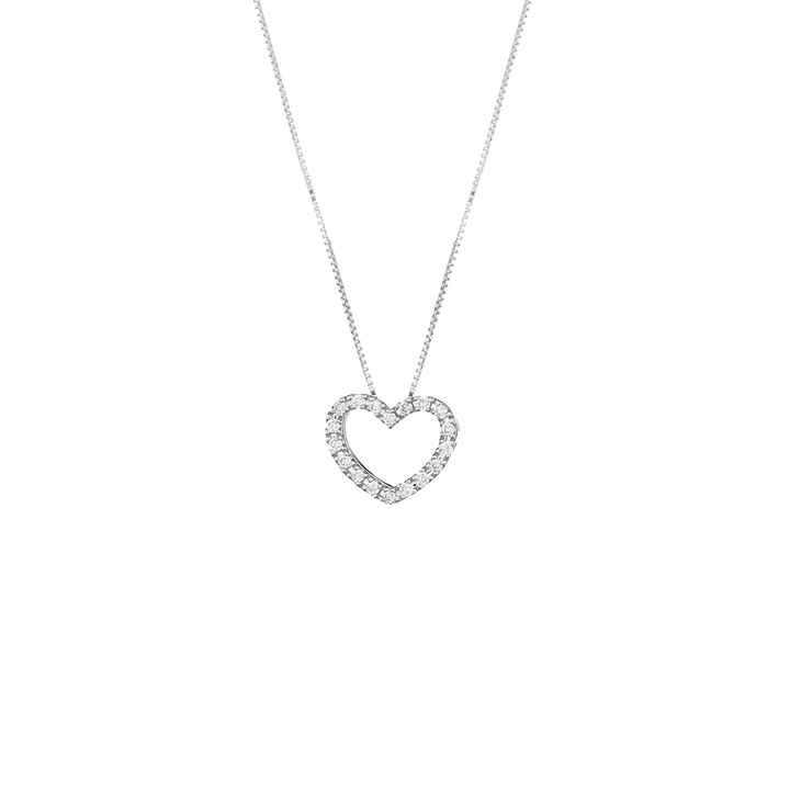 Colar Heart Diamantes