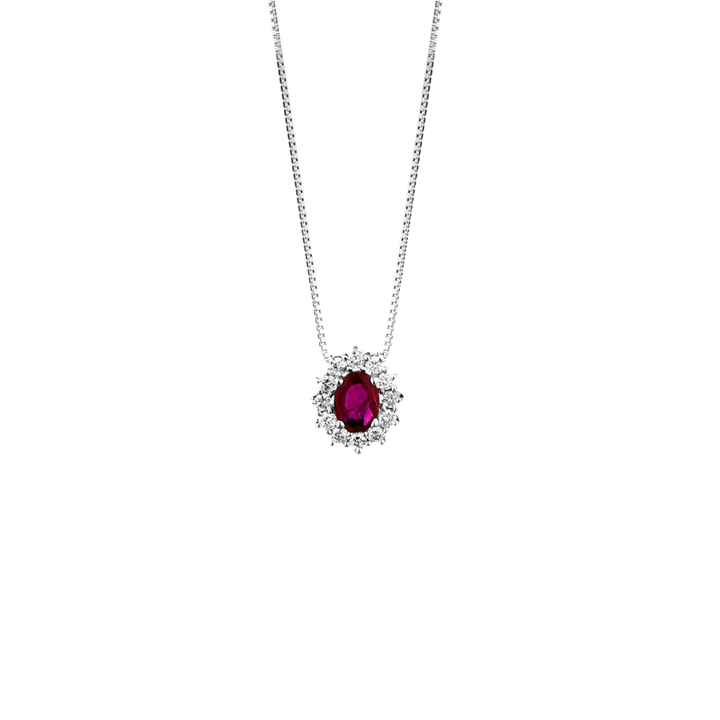Colar Ruby Diamantes