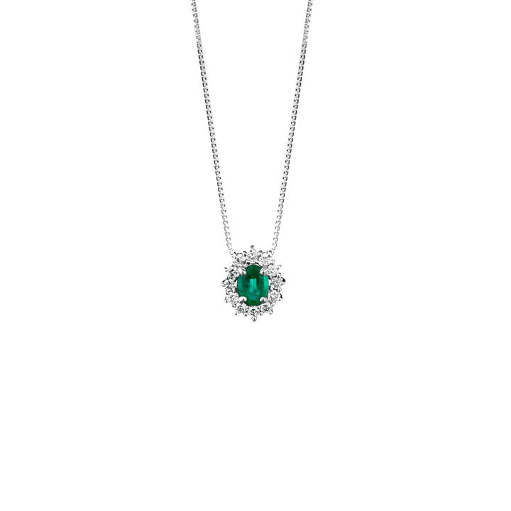 Colar Emerald Diamantes