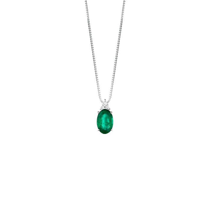 Colar Emerald Diamantes