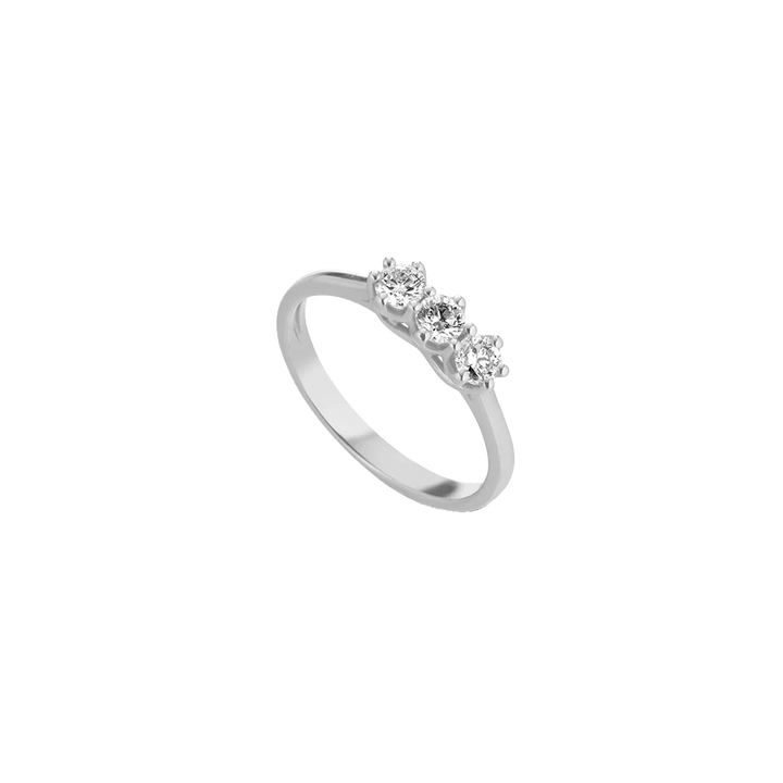 Anel Trilogy Diamantes