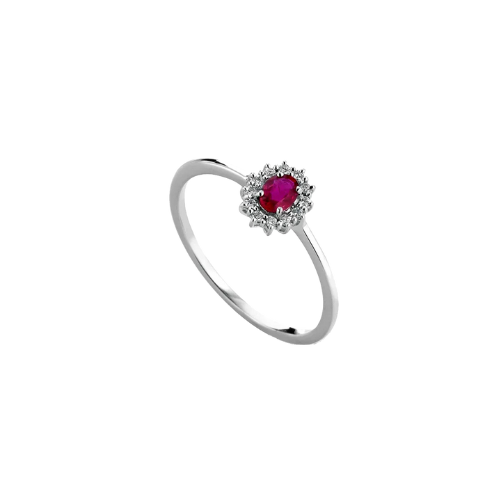Anel Ruby Diamantes