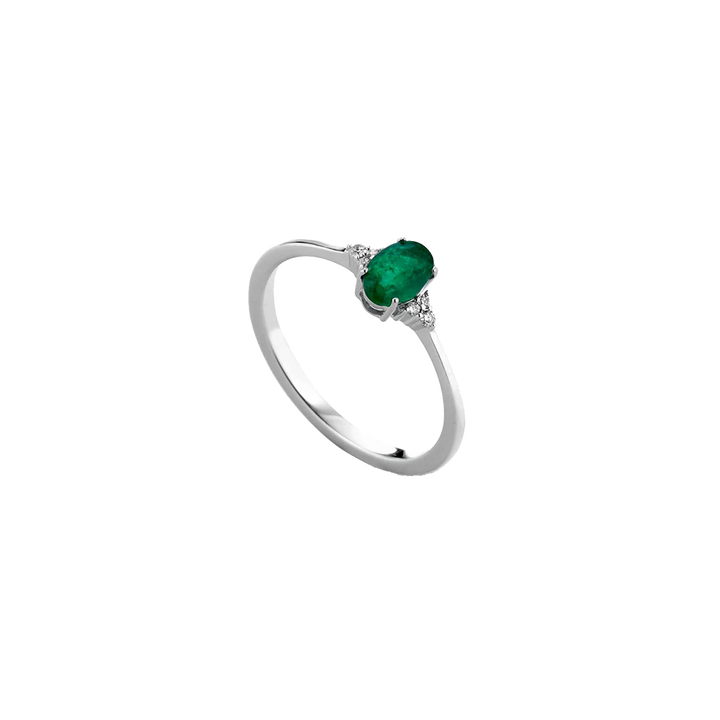 Anel Emerald Diamantes
