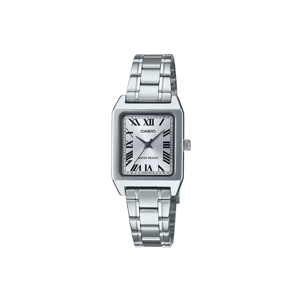 Relógio Timeless Standard totalmente prateado com mostrador romano