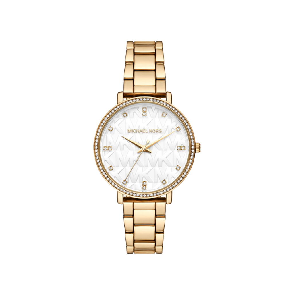 Pyper Logo White and Gold-Tone