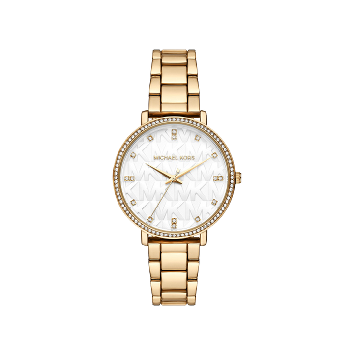Pyper Logo White and Gold-Tone