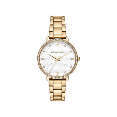 Pyper Logo White and Gold-Tone