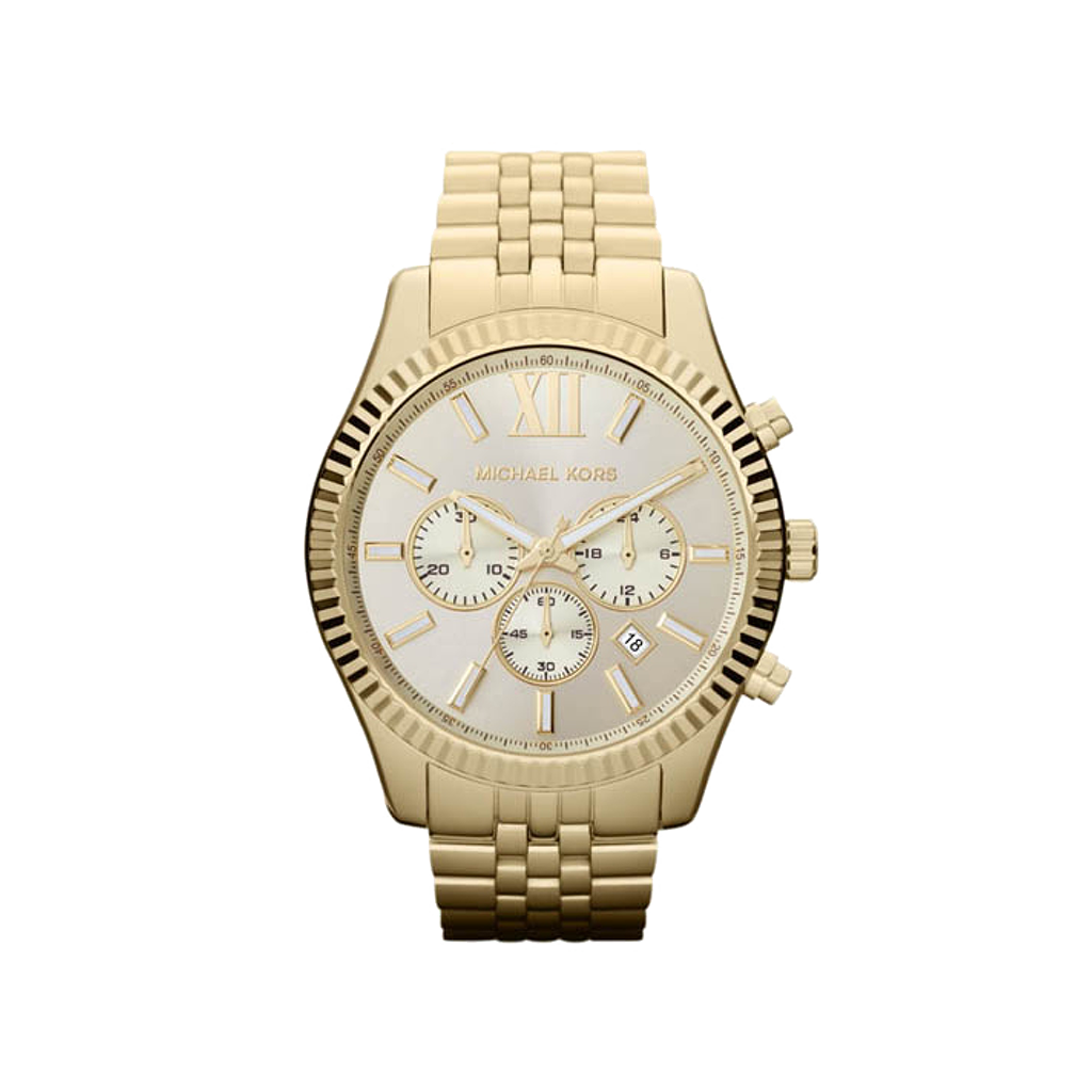 Relógio Michael Kors Lexington totalmente dourado