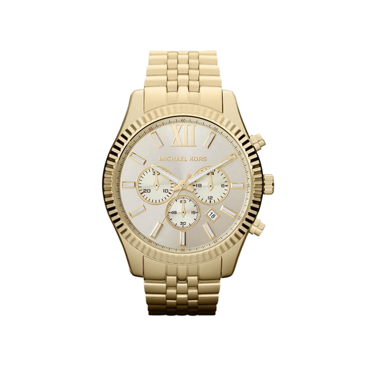 Relógio Michael Kors Lexington totalmente dourado