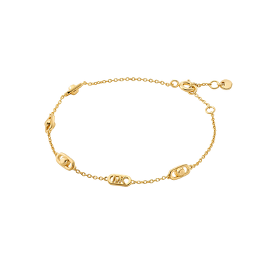 Pulseira Logo Link dourado