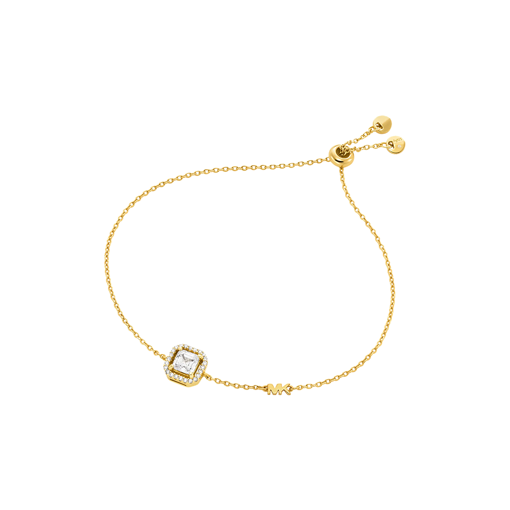 Pulseira Premium Stone-Logo Gold-Tone