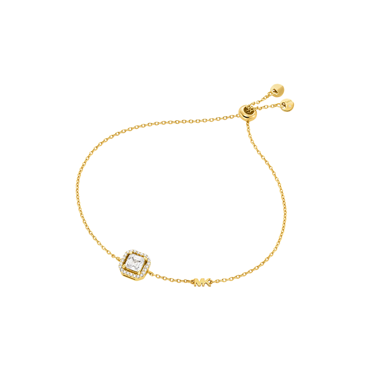 Pulseira Premium Stone-Logo Gold-Tone