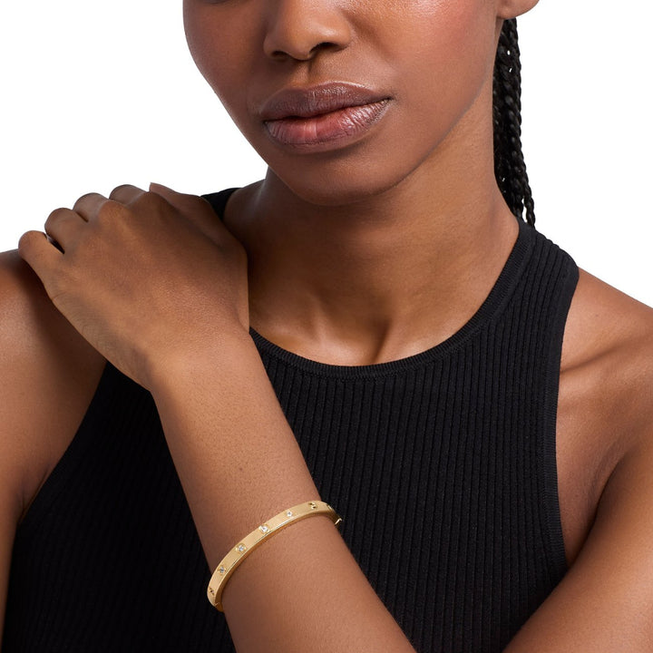Escrava Premium Brilliance Pavé Gold-Tone