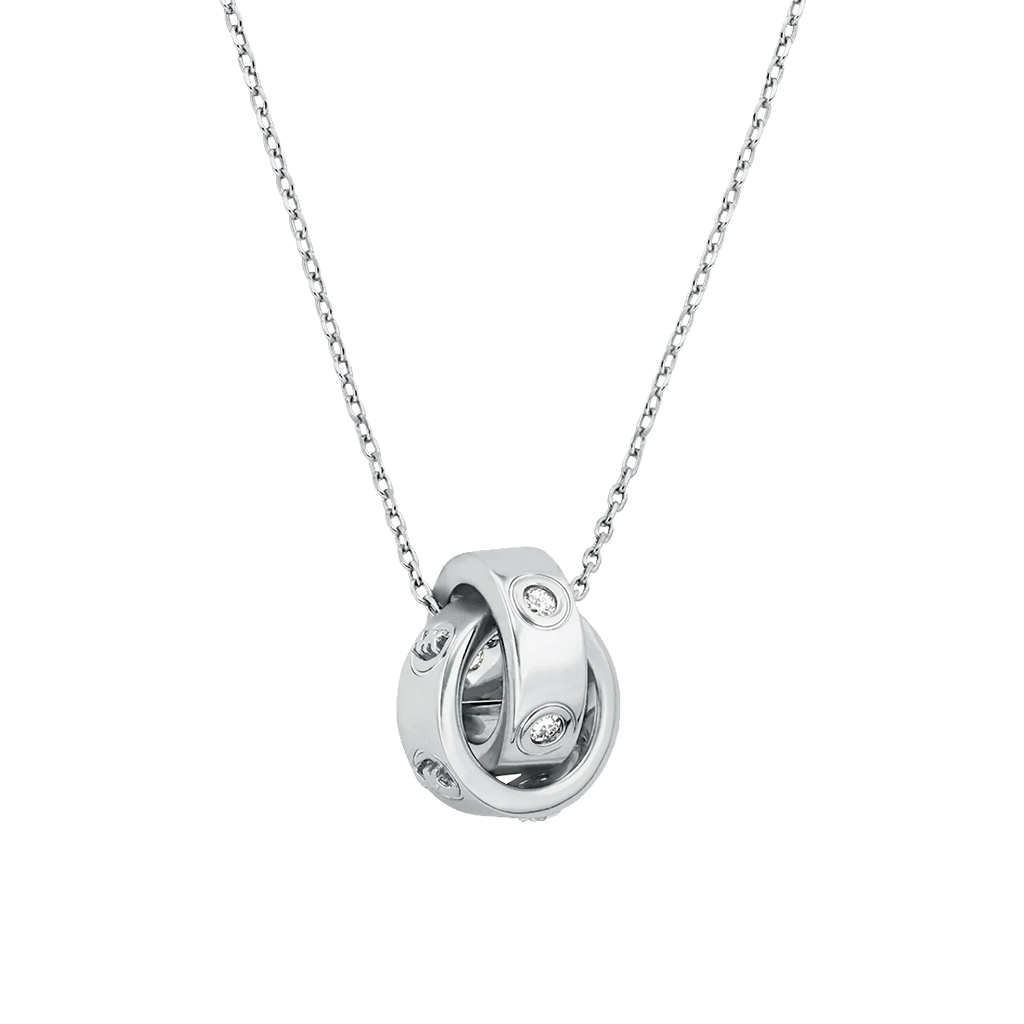 Colar Boyfriend Logo Silver-Tone