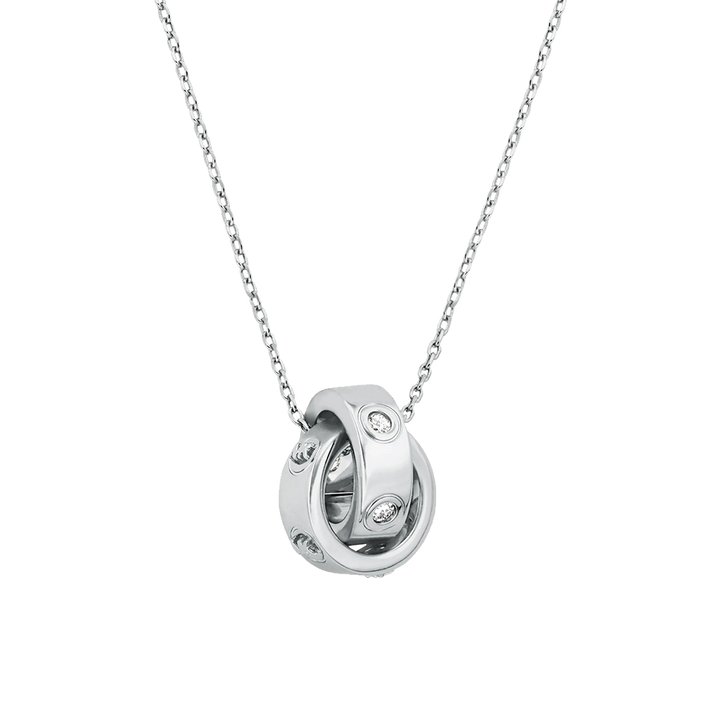 Colar Boyfriend Logo Silver-Tone