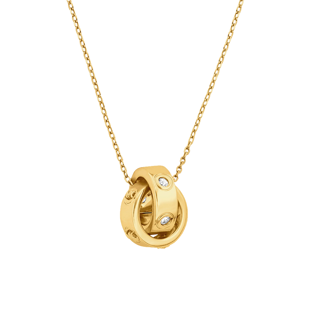 Colar Boyfriend Logo Gold-Tone