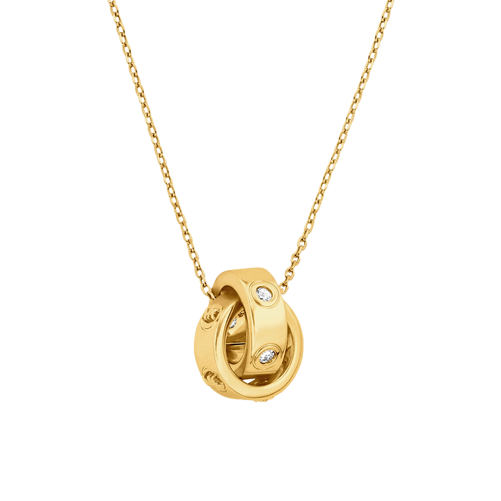 Colar Boyfriend Logo Gold-Tone