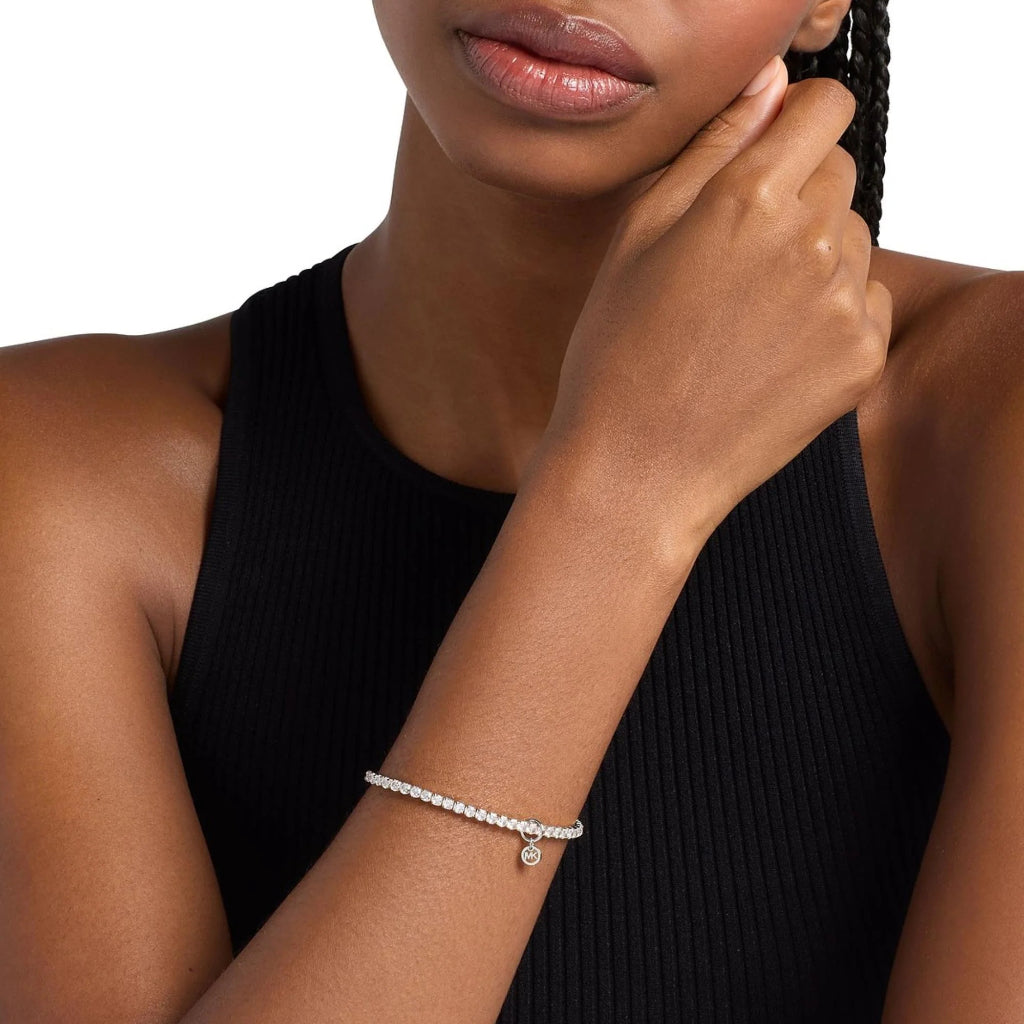 Pulseira Premium Brilliance Pavé Silver-Tone