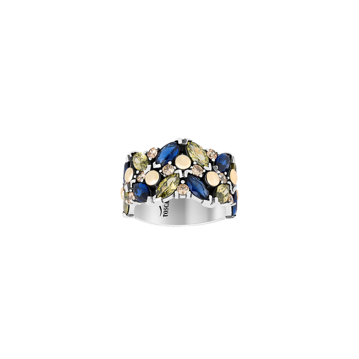 Anel Toscana Azul Safira