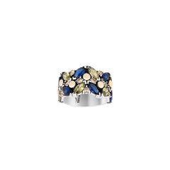 Anel Toscana Azul Safira