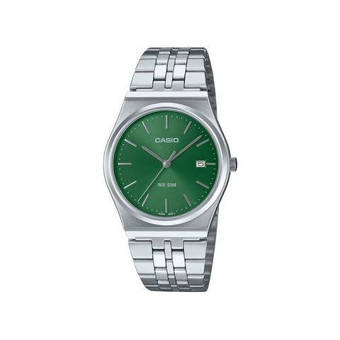 Relógio Timeless Standard prateado com mostrador verde