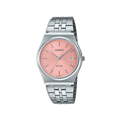 Relógio Timeless Standard prateado com mostrador salmão