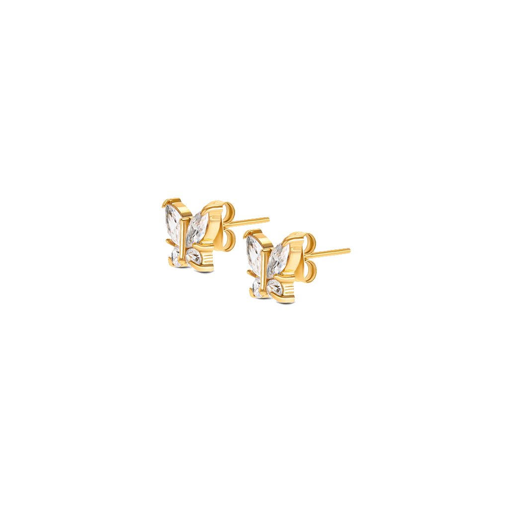 Brincos One Butterfly Crystal