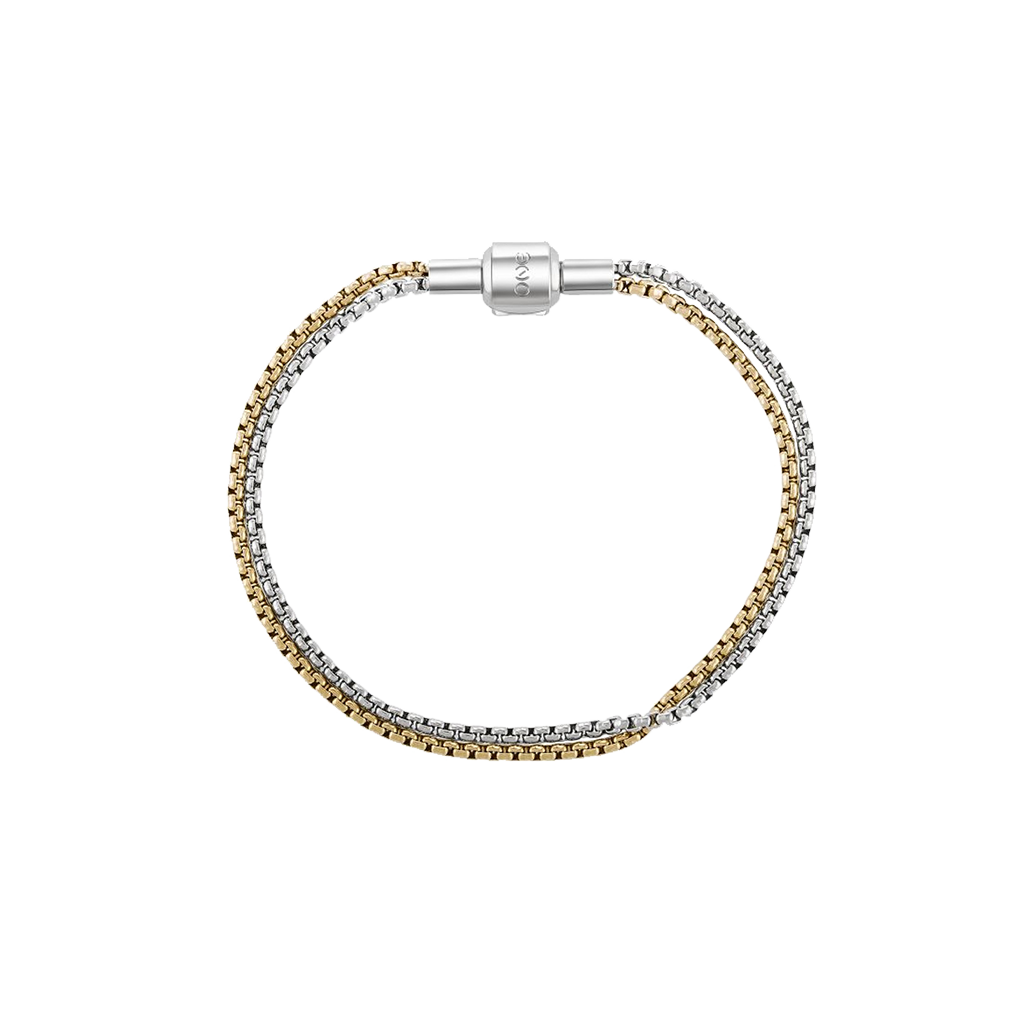 Pulseira One Energy Master Soft Bicolor Gold