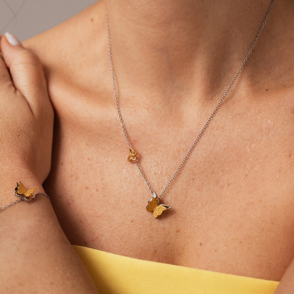 Colar One Butterfly Duo
