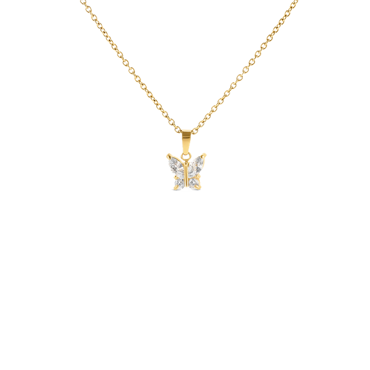 Colar One Butterfly Crystal