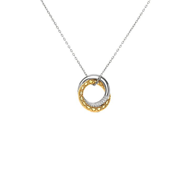 Colar One Delightful Circle Bicolor